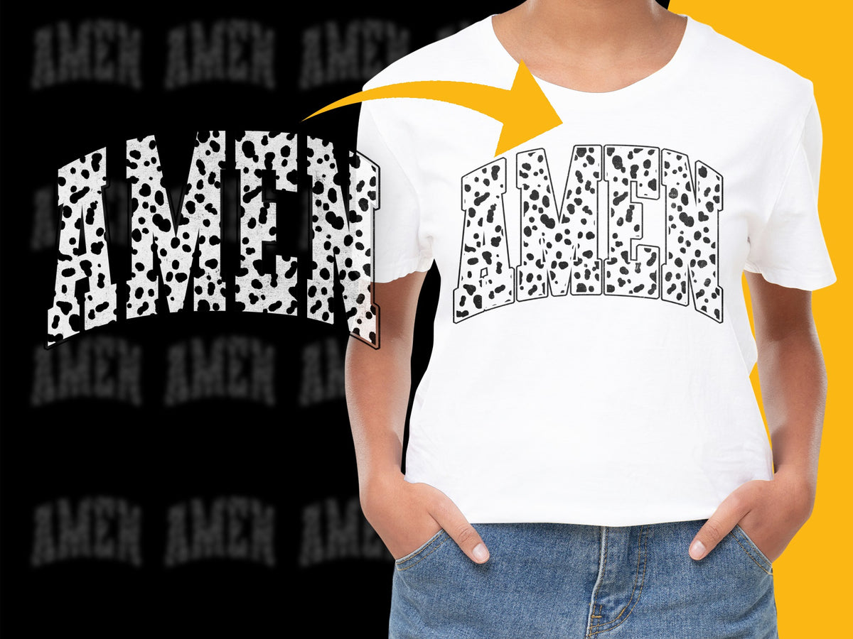 Trendy Black and White Amen Print T-Shirt, Unisex Graphic Tee, Casual Streetwear, Unique Typography Design Shirt