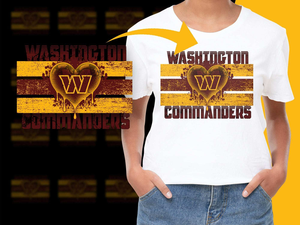 Washington Commanders T-Shirt, Vintage Logo Design, Sports Fan Apparel, Casual Wear, Unisex Graphic Tee