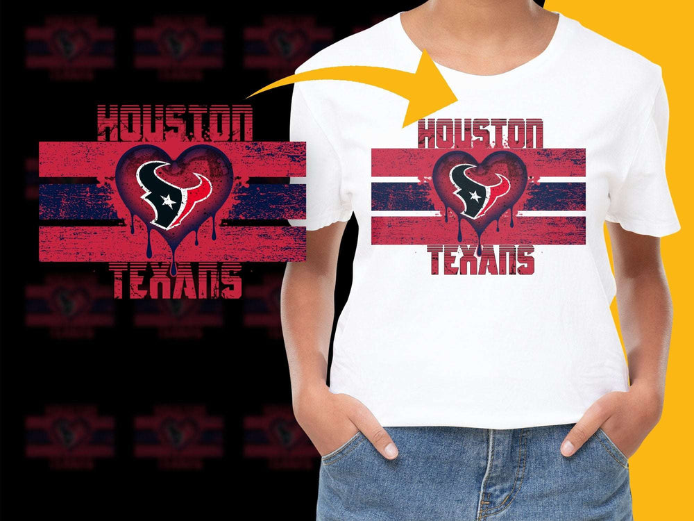 Houston Texans T-Shirt, Distressed Flag Design, Football Team Fan Apparel, Patriotic Sports Tee