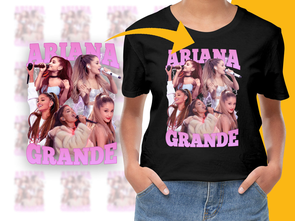 Ariana Grande T-Shirt, Pop Music Fan Merch, Women's Graphic Tee, Concert Apparel