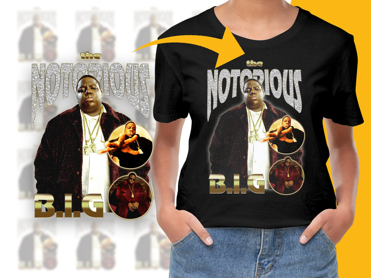 Vintage Notorious BIG T-Shirt, Classic Hip Hop Graphic Tee, Urban Music Legend, 90s Rap Icons, Unisex Fashion Top