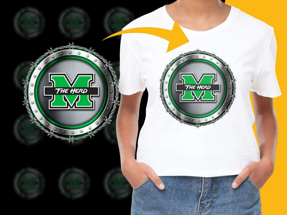 Kids Sports Logo T-Shirt, The Herd Graphic Tee, Youth Athletic Wear, Casual Cotton Top, Stylish School Apparel