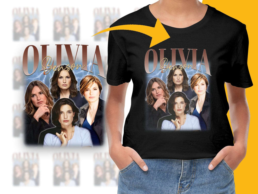 Olivia Benson Fan T-Shirt, TV Show Character Inspired Graphic Tee, Unisex Black Shirt