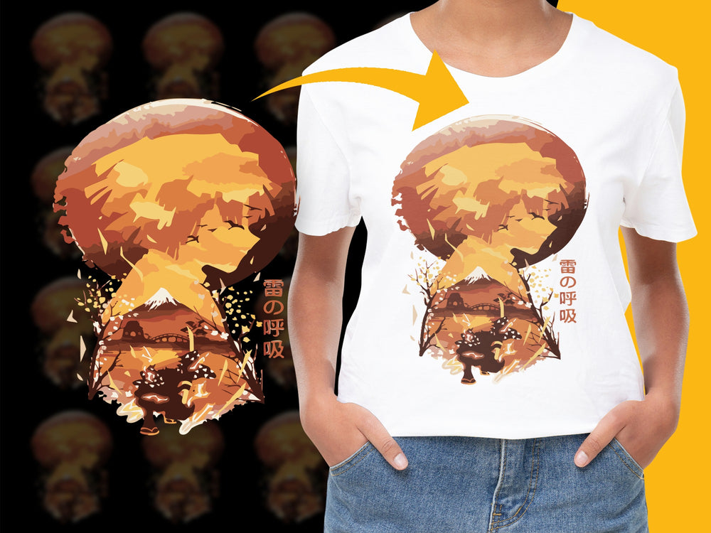 Unique Anime-Inspired T-Shirt, Artistic Graphic Tee, Vibrant Colors, Stylish Casual Wear, Unisex Fashion