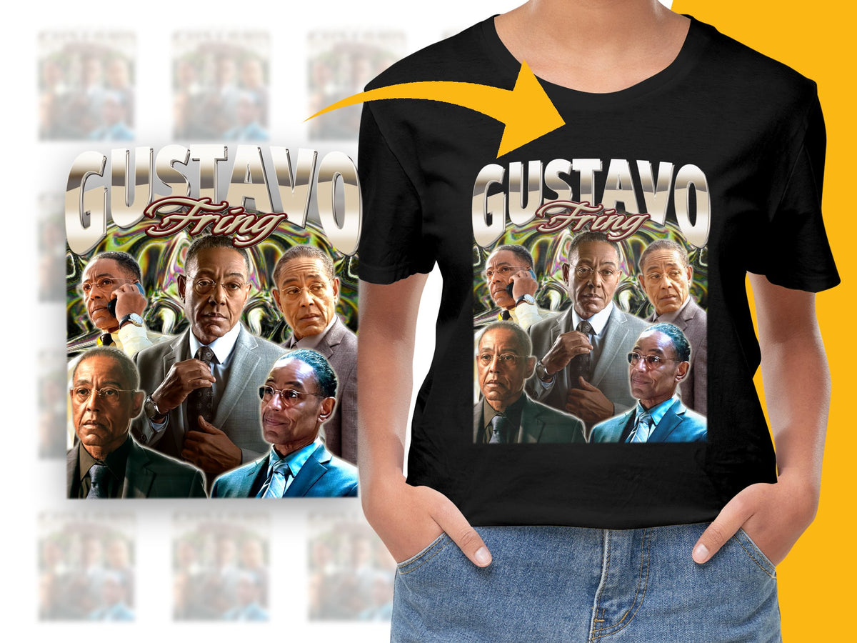 Gustavo Fring Graphic T-Shirt, Breaking Bad Inspired, Fan Art Tee, Unique TV Show Character Shirt, Unisex Fashion Top