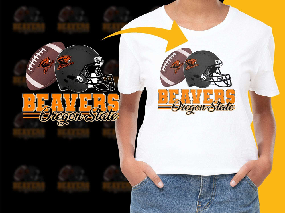 Oregon State Beavers Football T-Shirt, Sports Fan Tee, College Team Graphic Shirt, Casual Wear