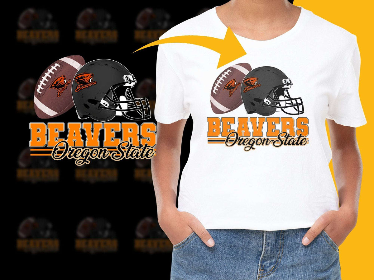 Oregon State Beavers Football T-Shirt, Sports Fan Tee, College Team Graphic Shirt, Casual Wear