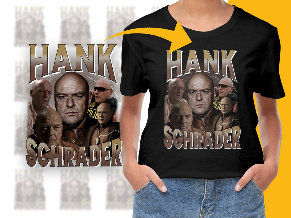 Hank Schrader Breaking Bad Inspired Graphic T-Shirt, TV Show Character Tee, Fan Apparel