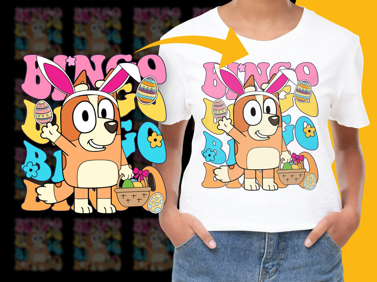 Cartoon Dog T-Shirt, Colorful Kids Graphic Tee, Cute Animal Print, Summer Casual Wear