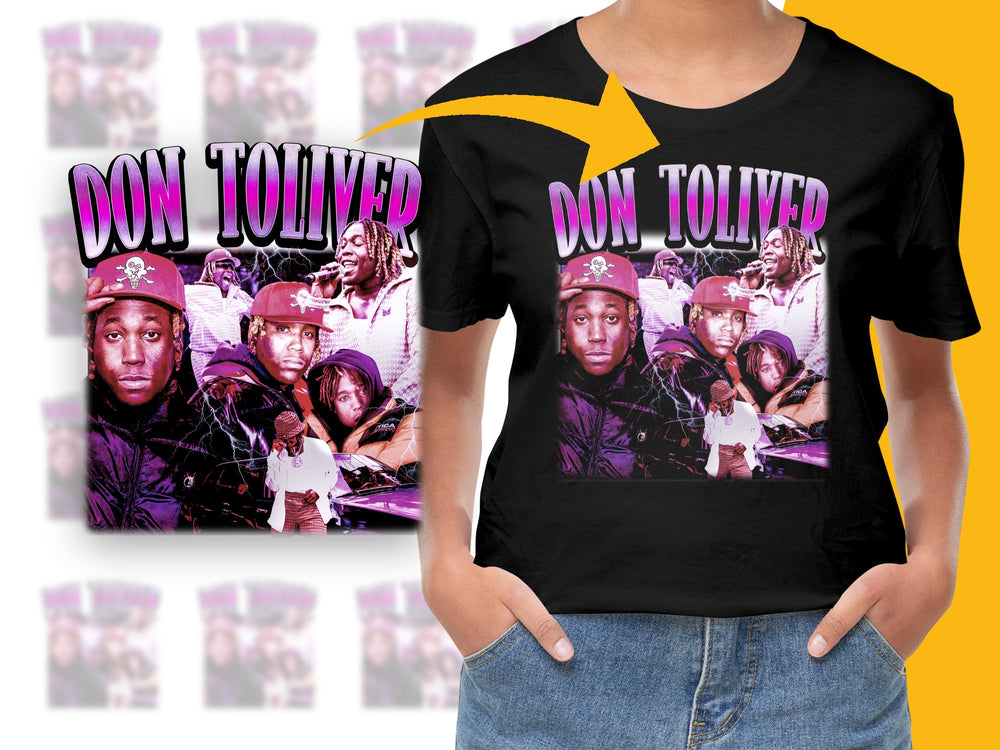 Don Toliver Graphic T-Shirt, Vintage Hip Hop Tee, Unisex Fashion Top, Retro Music Fan Gift, Bold Purple Graphic