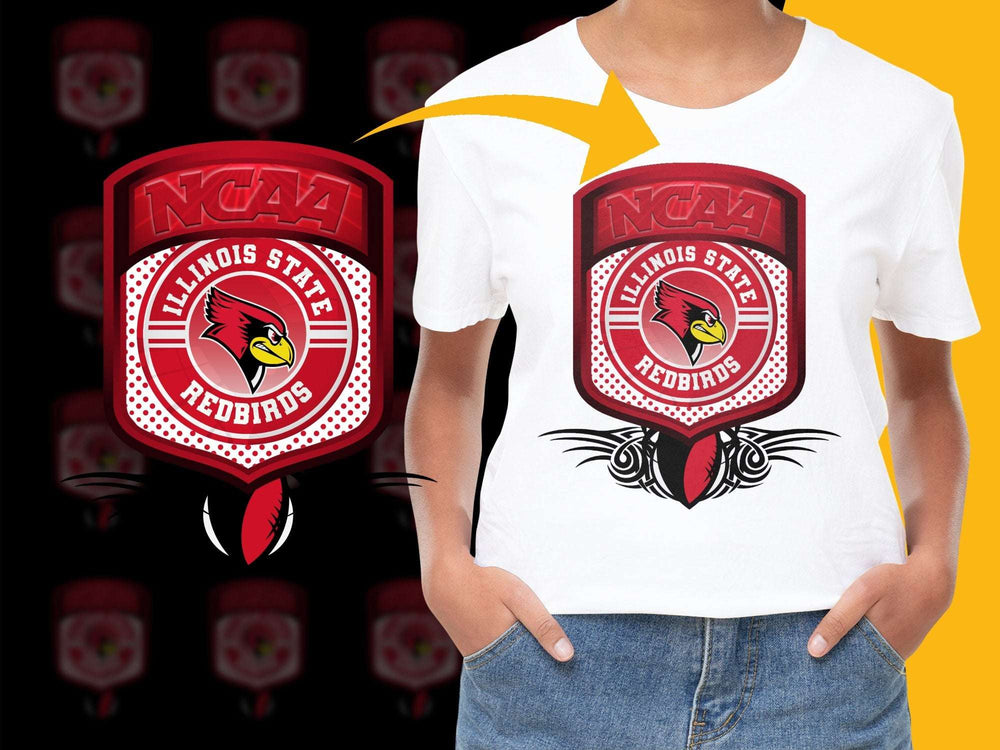 Illinois State Redbirds NCAA Logo T-Shirt, College Sports Fan Apparel, Unisex Graphic Tee