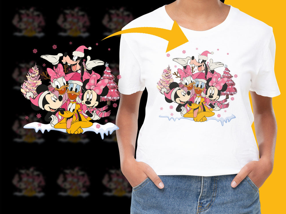 Disney Valentine's Day T-Shirt, Mickey and Minnie Mouse, Graphic Tee for Kids and Adults, Cute Cartoon Love Shirt