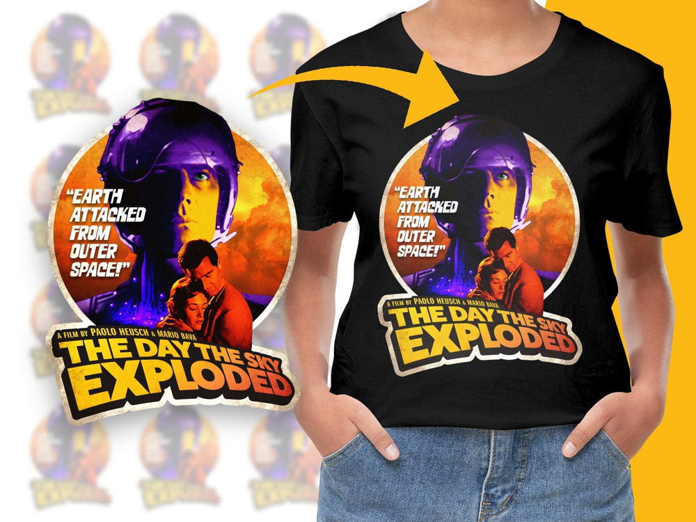 Vintage Sci-Fi Movie T-Shirt, 'The Day The Sky Exploded', Retro Graphic Tee, Classic Film Merchandise