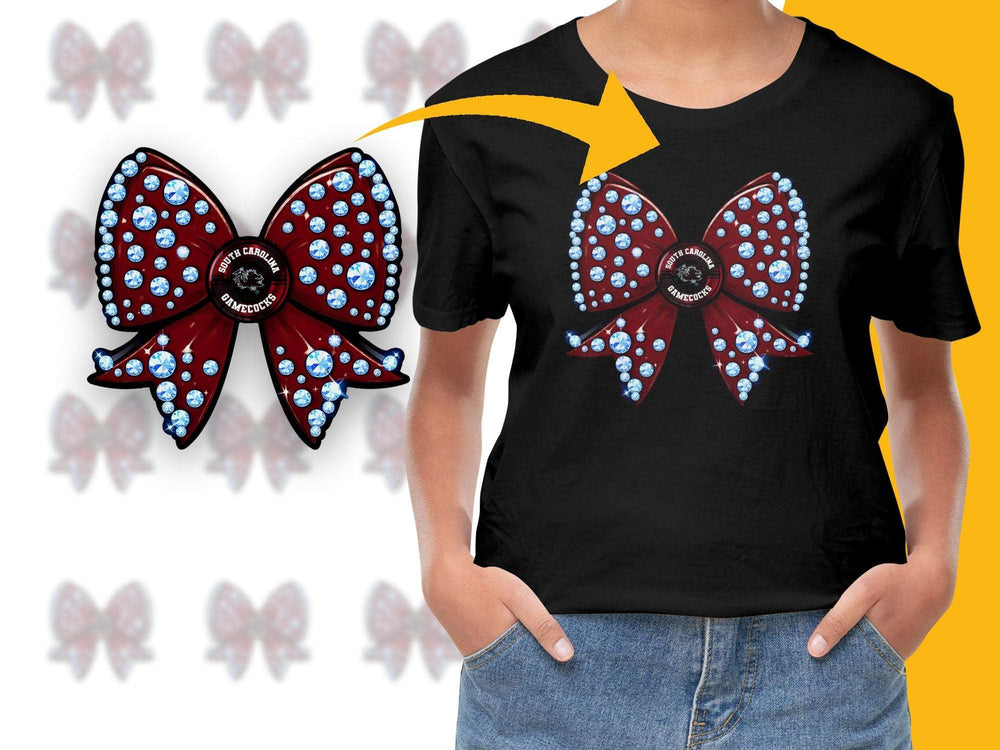 Women's Black T-Shirt with Red and Blue Butterfly Design, Casual Summer Fashion Top