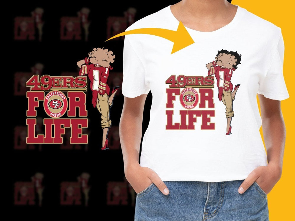 49ers For Life San Francisco 49ers Fan PNG File - Teepew