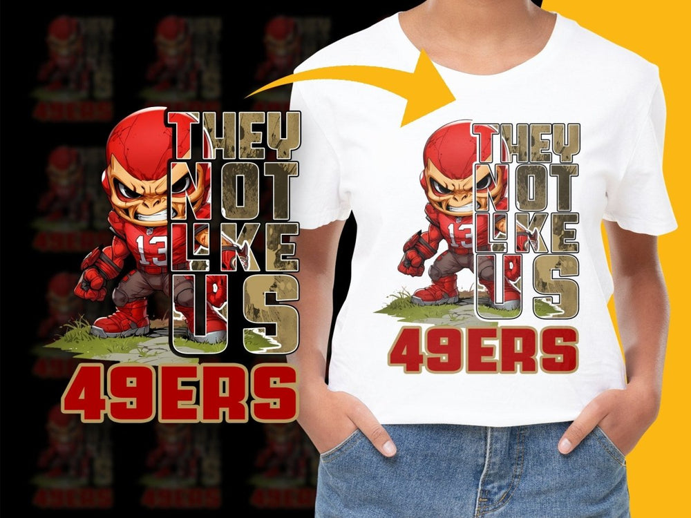 49ers They Not Like Us Graphic PNG File - Teepew