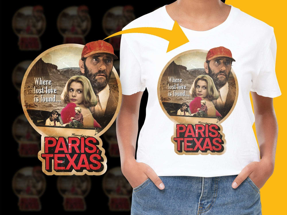 Paris Texas Movie Graphic T-Shirt, Vintage Film Poster Tee, Unisex Cotton Shirt, Retro Fashion, Film Buff Gift Idea