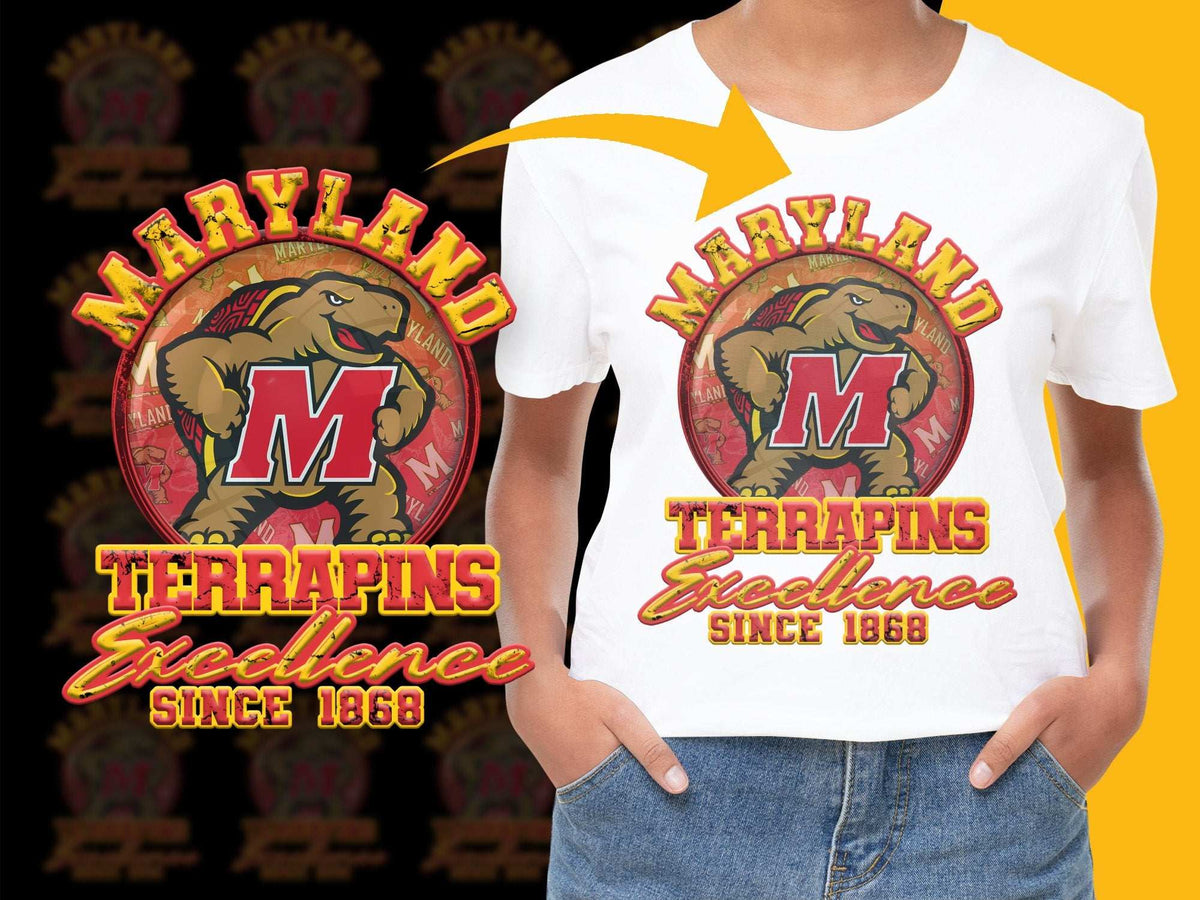 Maryland Terrapins T-Shirt, Excellence Since 1868, College Sports Graphic Tee, Unisex Casual Wear