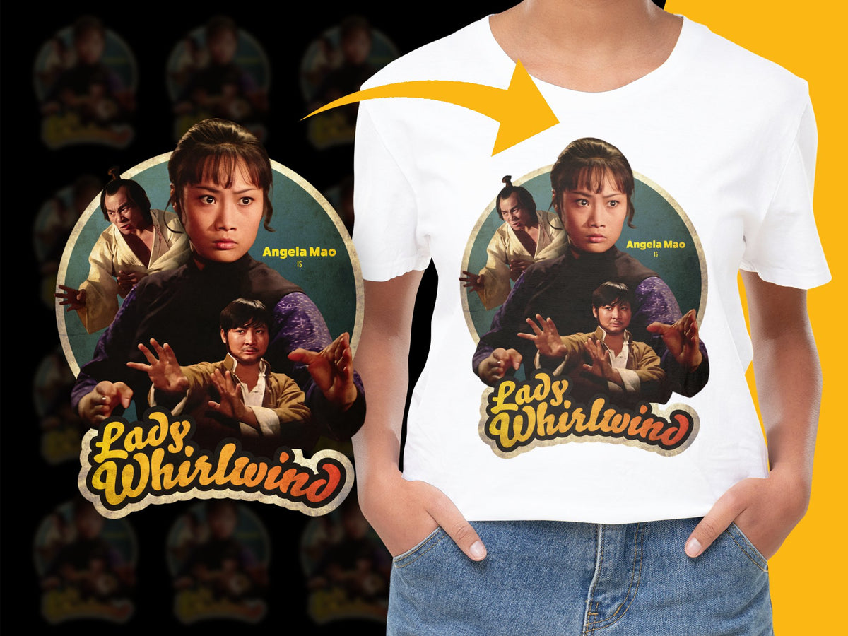 Vintage Angela Mao 'Lady Whirlwind' Movie T-Shirt, Classic Martial Arts Film Tee, Retro Cinema Fashion, Unisex Graphic Shirt