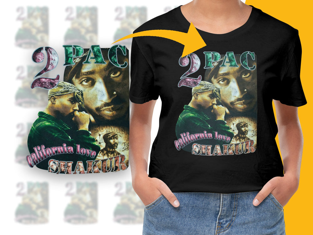 Vintage 2Pac T-Shirt, Tupac Shakur Hip Hop Tee, California Love Graphic Shirt, Unisex Rap Music Top