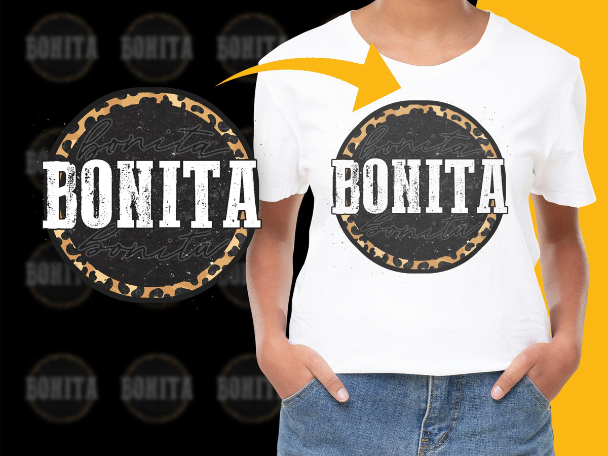 Bonita Leopard Print T-Shirt, Trendy Graphic Tee, Casual Summer Fashion Top, Unisex Shirt Design