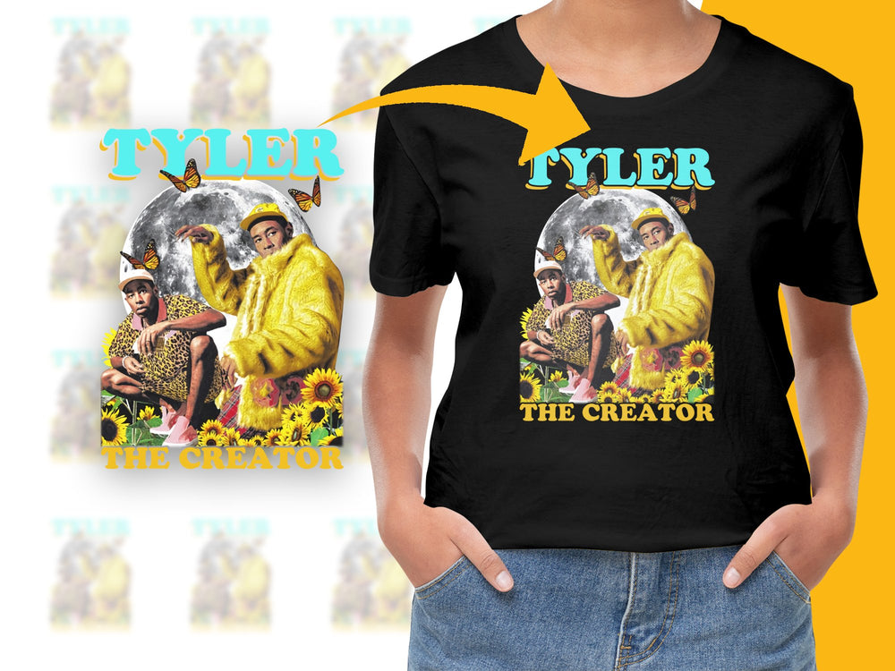 Tyler The Creator Sunflower Graphic T-Shirt, Unisex Hip Hop Artist Tee, Music Fan Apparel