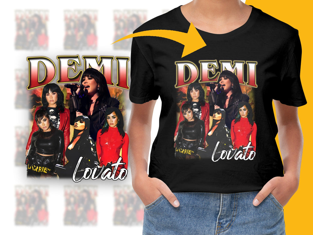 Demi Lovato Graphic T-Shirt, Vintage Pop Star Tee, Music Fan Merch, Retro Concert Apparel