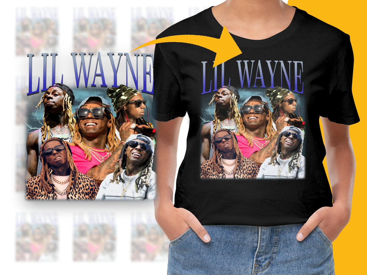 Lil Wayne Graphic T-Shirt, Hip Hop Music Tee, Artist Fan Merchandise, Unisex Black Cotton Shirt