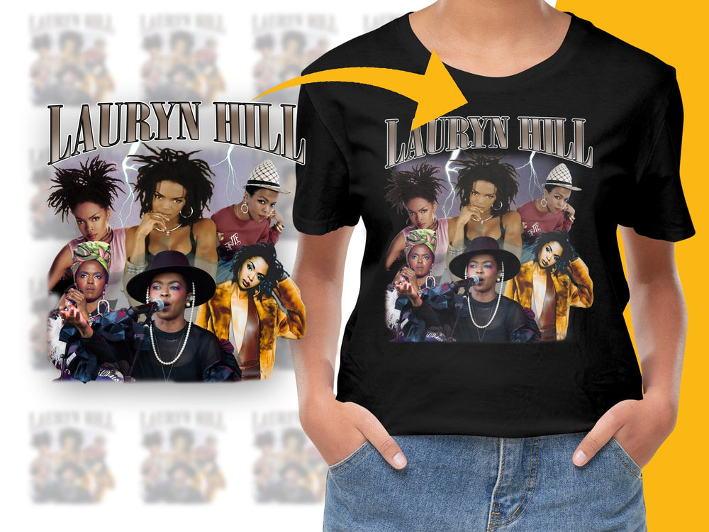 Lauryn Hill Tribute T-Shirt, Vintage 90s Hip Hop Music Tee, Unisex Graphic Shirt, Gift for Music Lovers