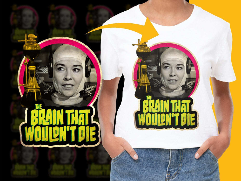 Vintage Horror Movie T-Shirt, 'The Brain That Wouldn't Die,' Classic Film Graphic Tee, Unisex Fashion