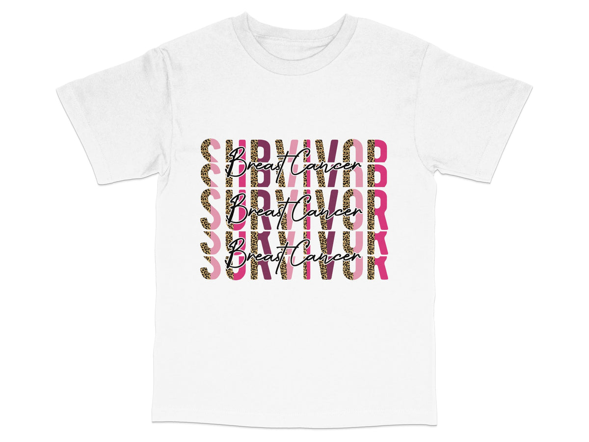 Breast Cancer Awareness T-Shirt, Pink Ribbon Glitter Graphic, Support Fight Cure Tee