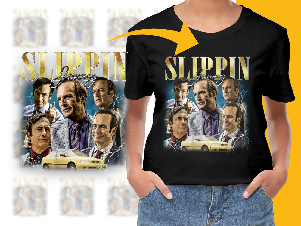 Slippin' Jimmy Graphic T-Shirt, Saul Goodman Inspired Tee, Lawyer TV Show Fan Merch, Unique Gift for Fans