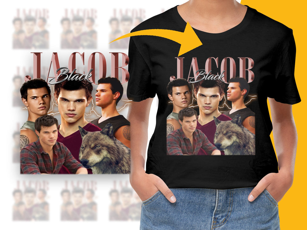 Jacob Black Twilight Inspired Graphic T-Shirt, Movie Fan Tee, Unisex Cotton Shirt, Gift Idea