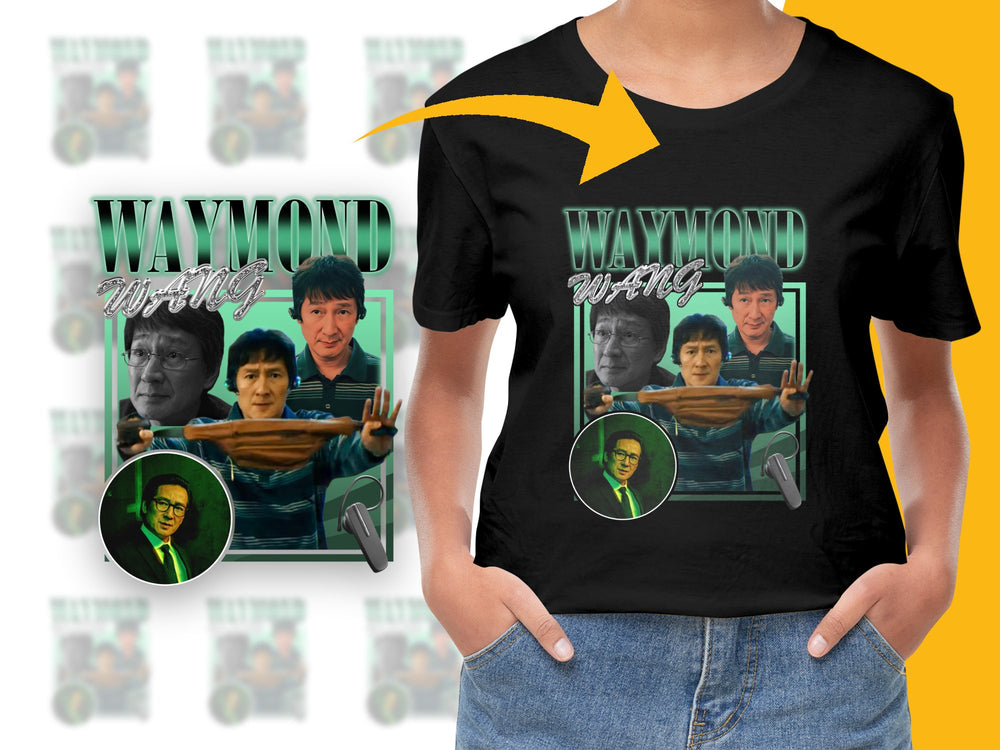 Vintage Waymond Wang Tribute T-Shirt, Retro Graphic Tee, Unique Fan Art Design, Casual Wear