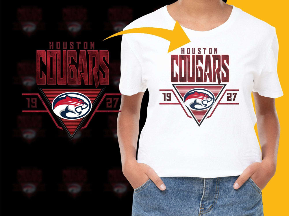 Houston Cougars T-Shirt, Vintage Logo, College Sports Apparel, Fan Gear, Unisex Graphic Tee