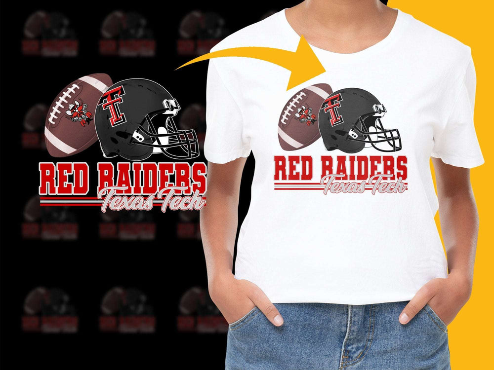 Texas Tech Red Raiders Football T-Shirt, College Sports Graphic Tee, Fan Apparel for Game Day