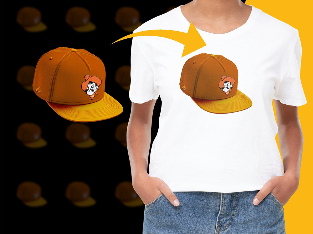 Trendy Orange Baseball Cap with Cartoon Dog, Adjustable Snapback Hat for All Ages, Unisex Fashion Accessory