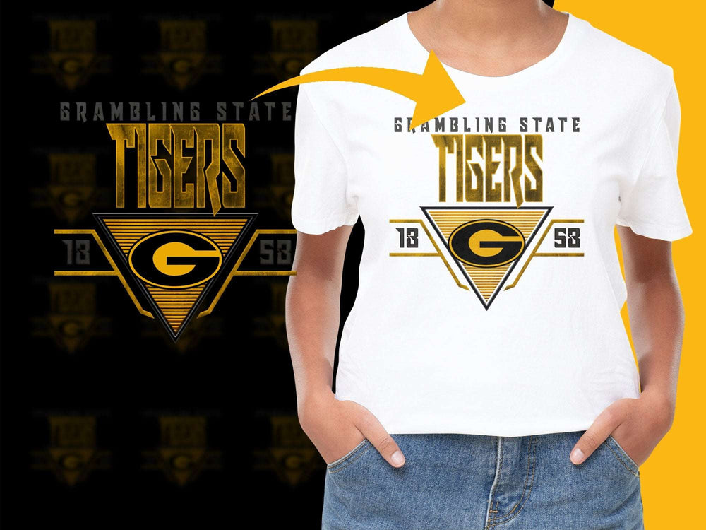 Grambling State Tigers T-Shirt, Vintage College Apparel, Graphic Tee, Sports Fan Shirt, University Merch, Gift for Students