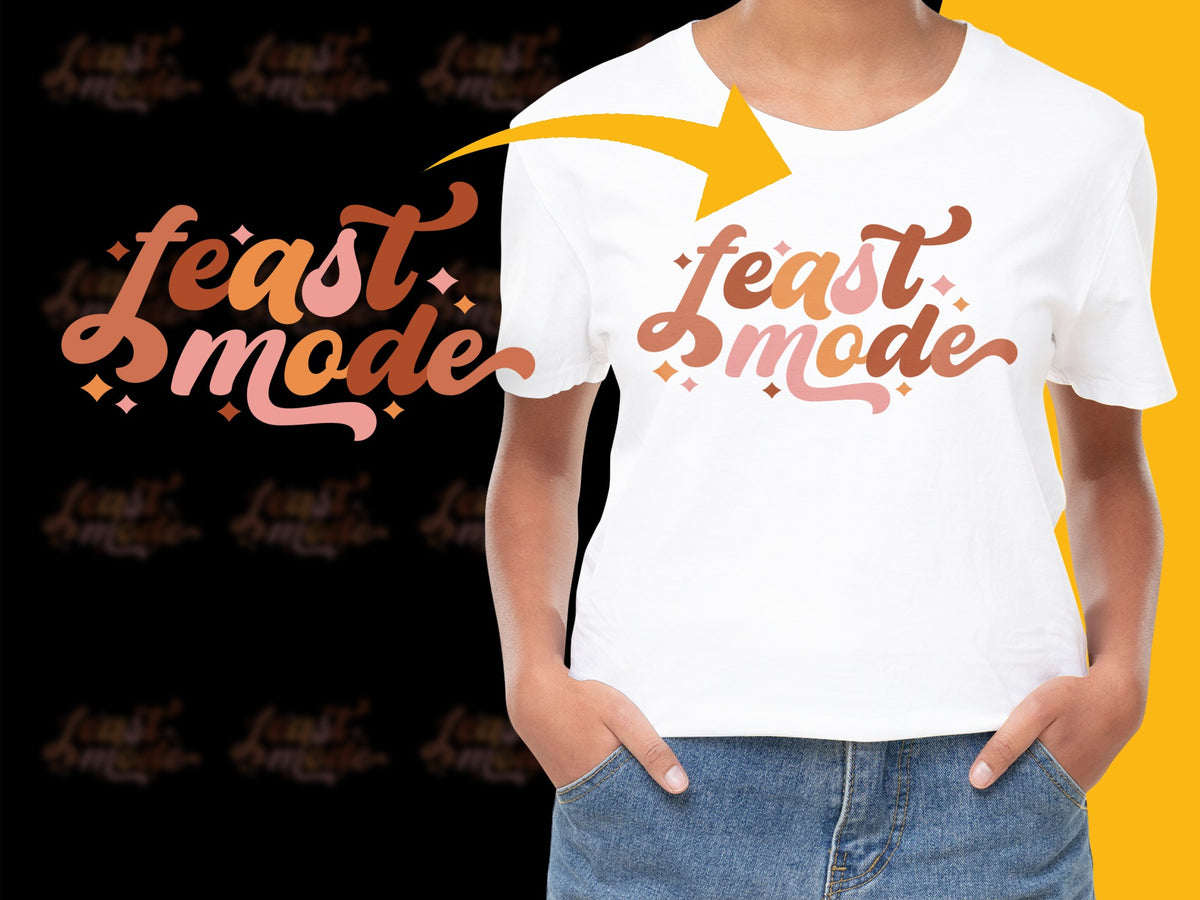 'Feast Mode' Thanksgiving Shirt, Funny Holiday Feast T-Shirt, Unisex Graphic Tee, Food Lover Gift, Autumn Apparel