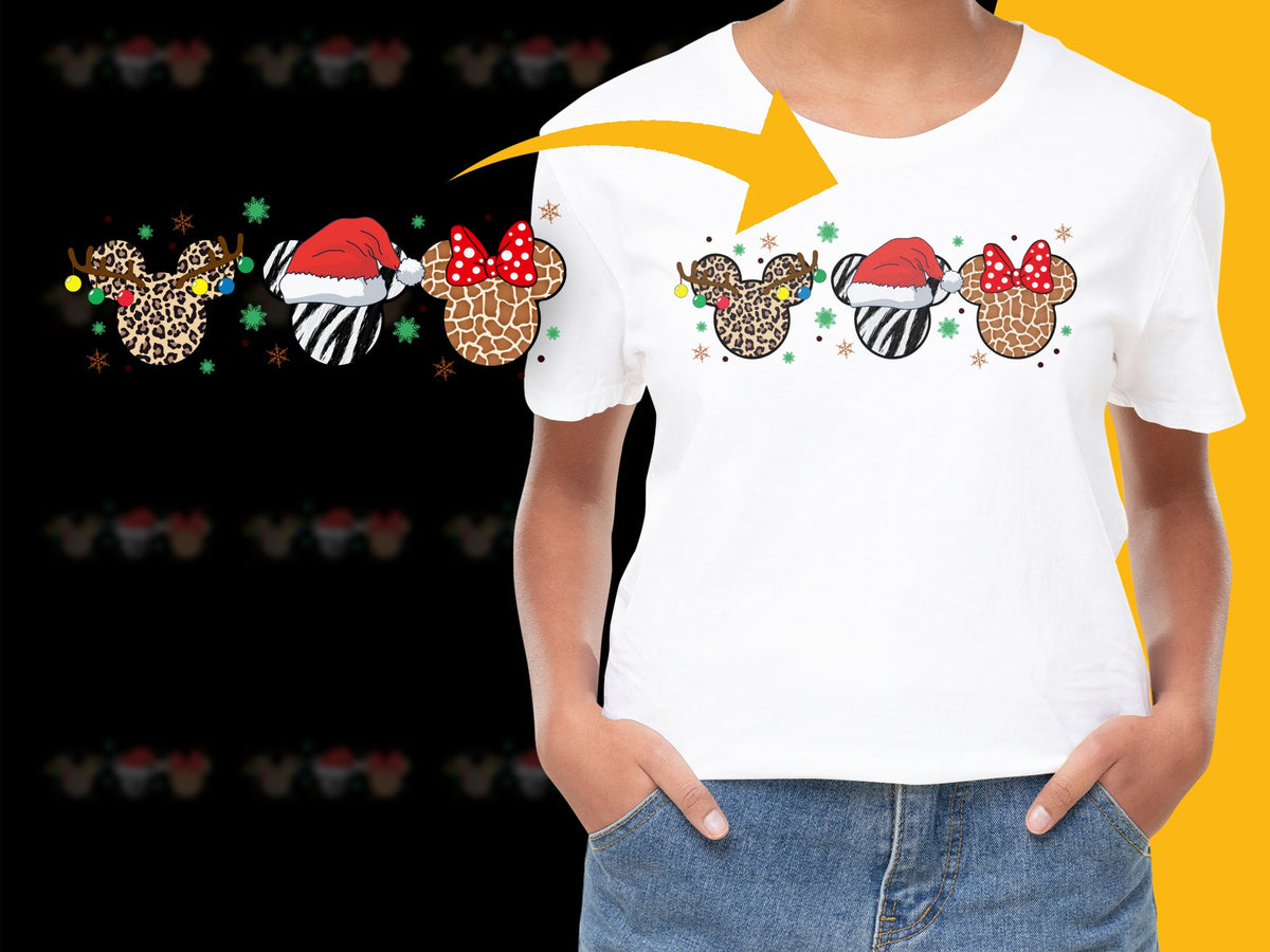 Women's Holiday T-Shirt, Cute Christmas Ice Cream Cone Graphic Tee, Festive Winter Apparel