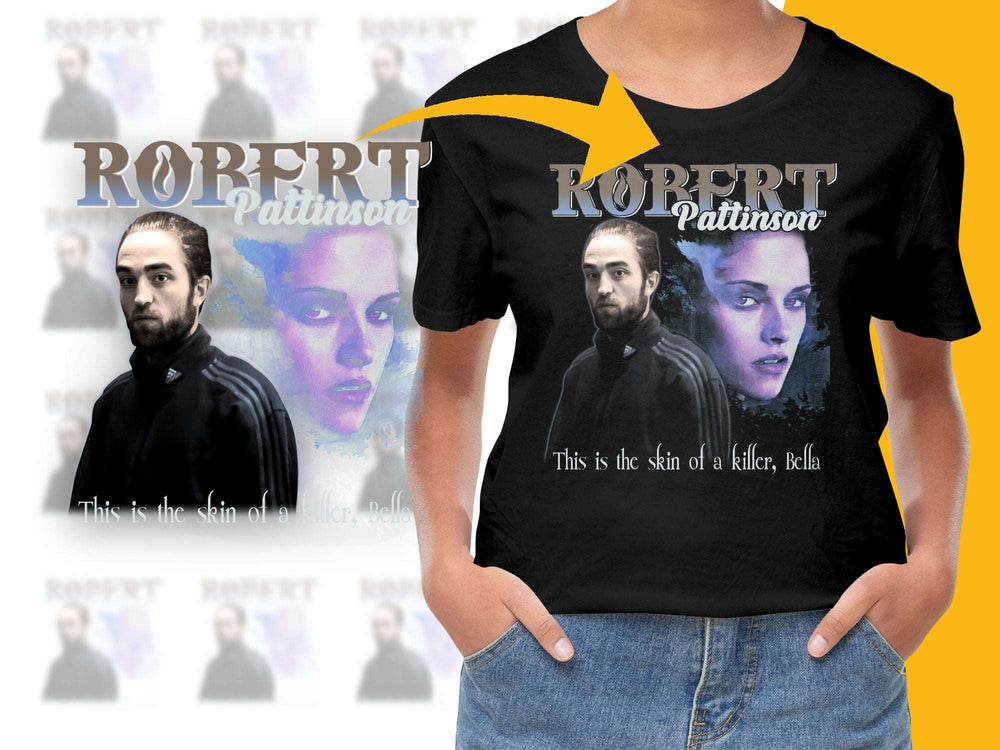 Robert Pattinson Graphic T-Shirt, Twilight Movie Quote, Fan Art Tee, Unique Celebrity Shirt Design, Casual Wear