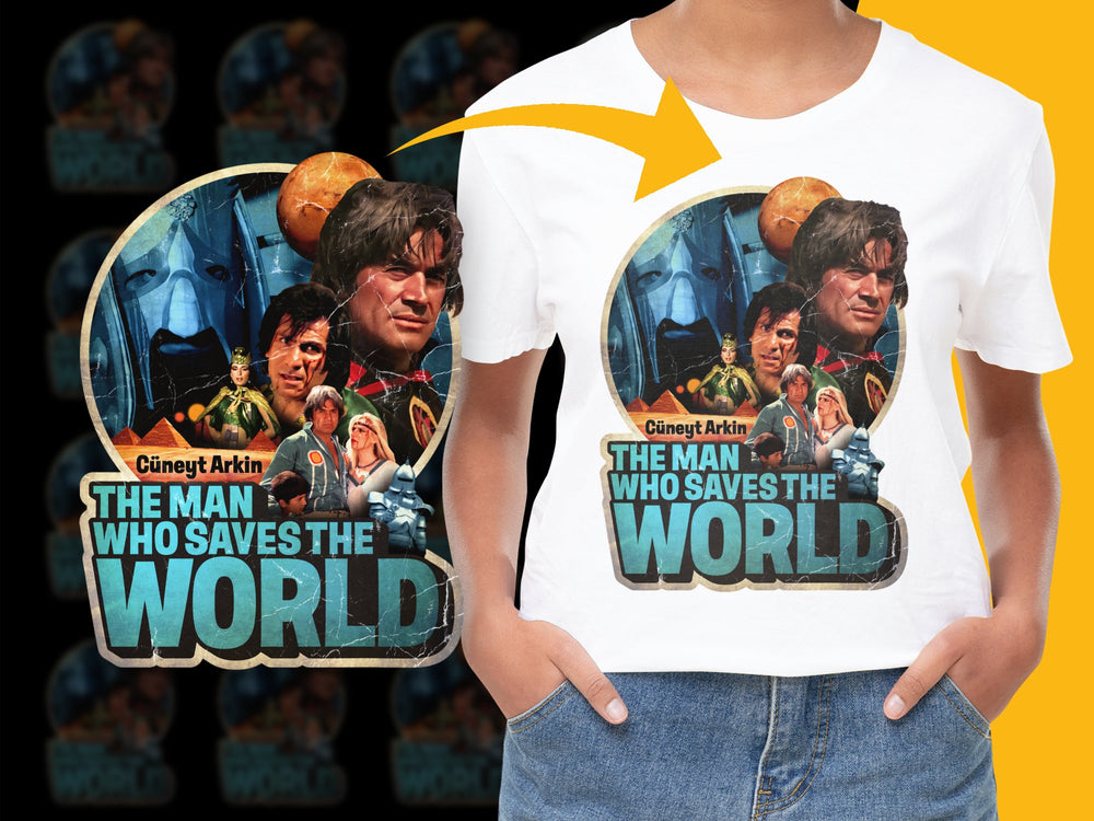 Vintage Sci-Fi Movie T-Shirt, The Man Who Saves the World, Retro Film Graphic Tee, Unisex Cotton Shirt, Unique Gift Idea