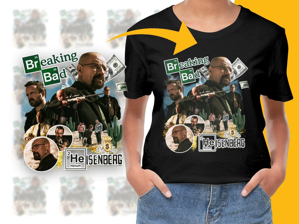 Breaking Bad T-Shirt Heisenberg Graphic Tee TV Show Fan Merchandise Cotton Shirt