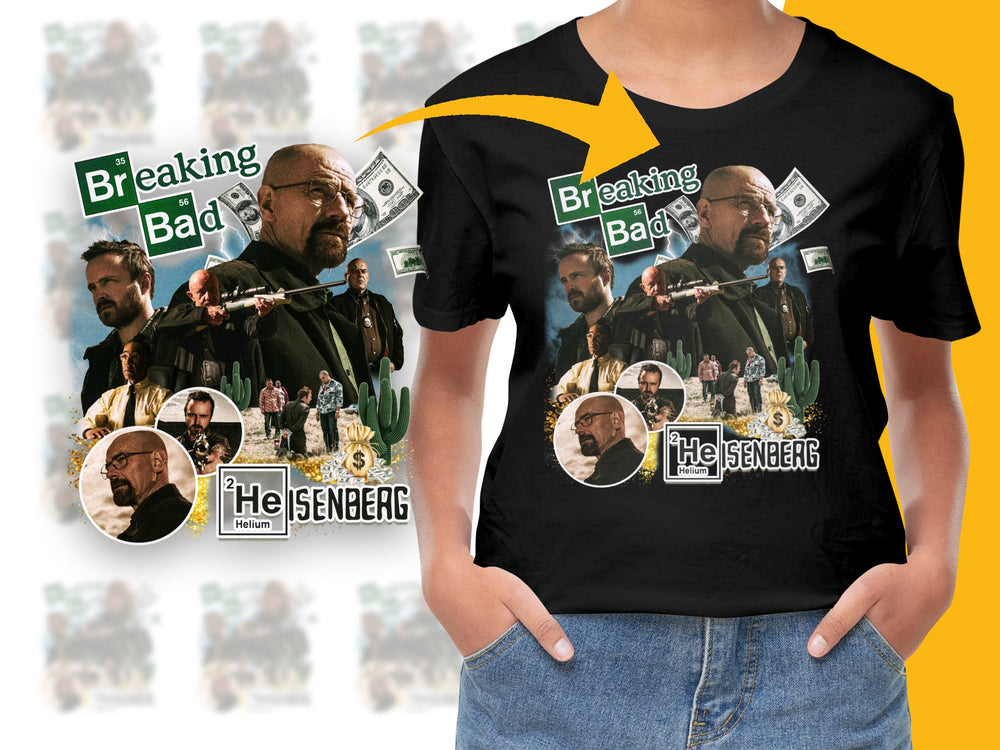 Breaking Bad T-Shirt, Heisenberg Graphic Tee, TV Show Merchandise, Fan Gift Idea