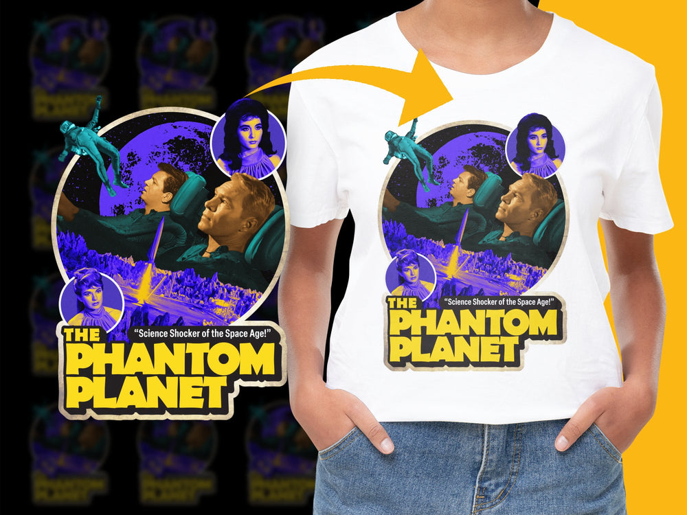 Vintage Sci-Fi Movie T-Shirt, 'The Phantom Planet' Graphic Tee, Classic Film Merchandise, Retro Space Design Shirt