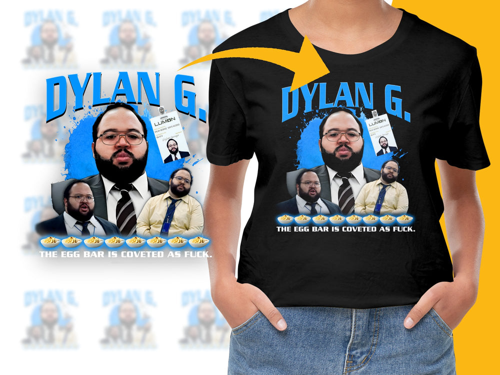 Custom Dylan G T-Shirt, Fun Meme Photo Collage, Unique Personalized Gift, Black Tee