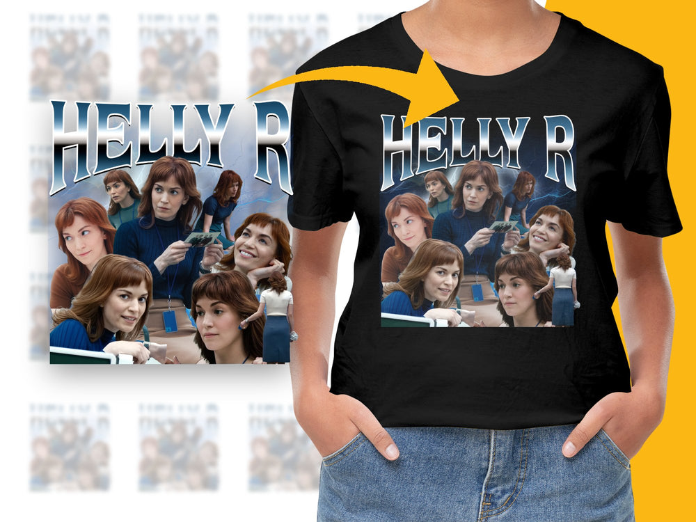 Vintage Helly R Fan T-Shirt, Classic TV Show Graphic Tee, Retro Style Soft Cotton Shirt, Unisex Fashion Top