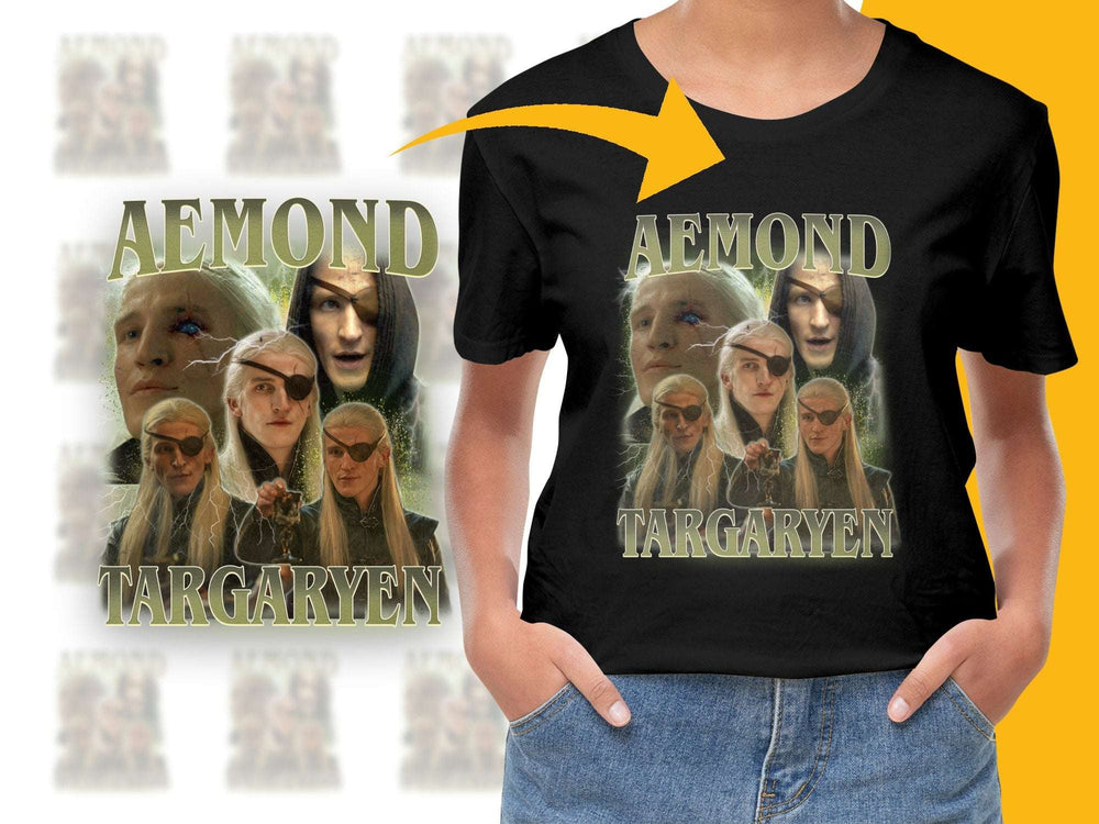 Aemond Targaryen Fan T-shirt, House of the Dragon Inspired, Unisex Graphic Tee, Fantasy TV Show Merchandise, Gift for Fans