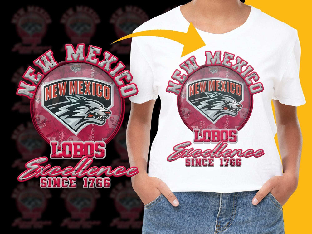 New Mexico Lobos T-Shirt, Excellence Since 1766 Graphic Tee, University Sports Fan Apparel