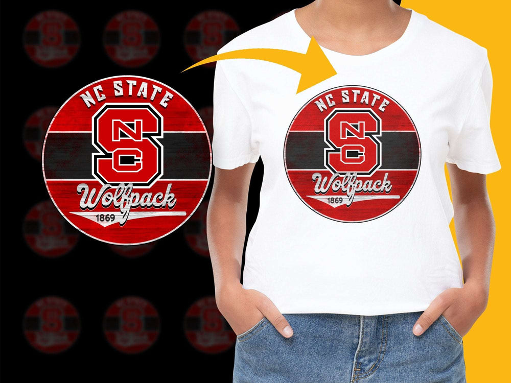 NC State Wolfpack Logo T-Shirt, 1869 Vintage Design, College Sports Apparel, Fan Gear, Unisex and Youth Sizes Available